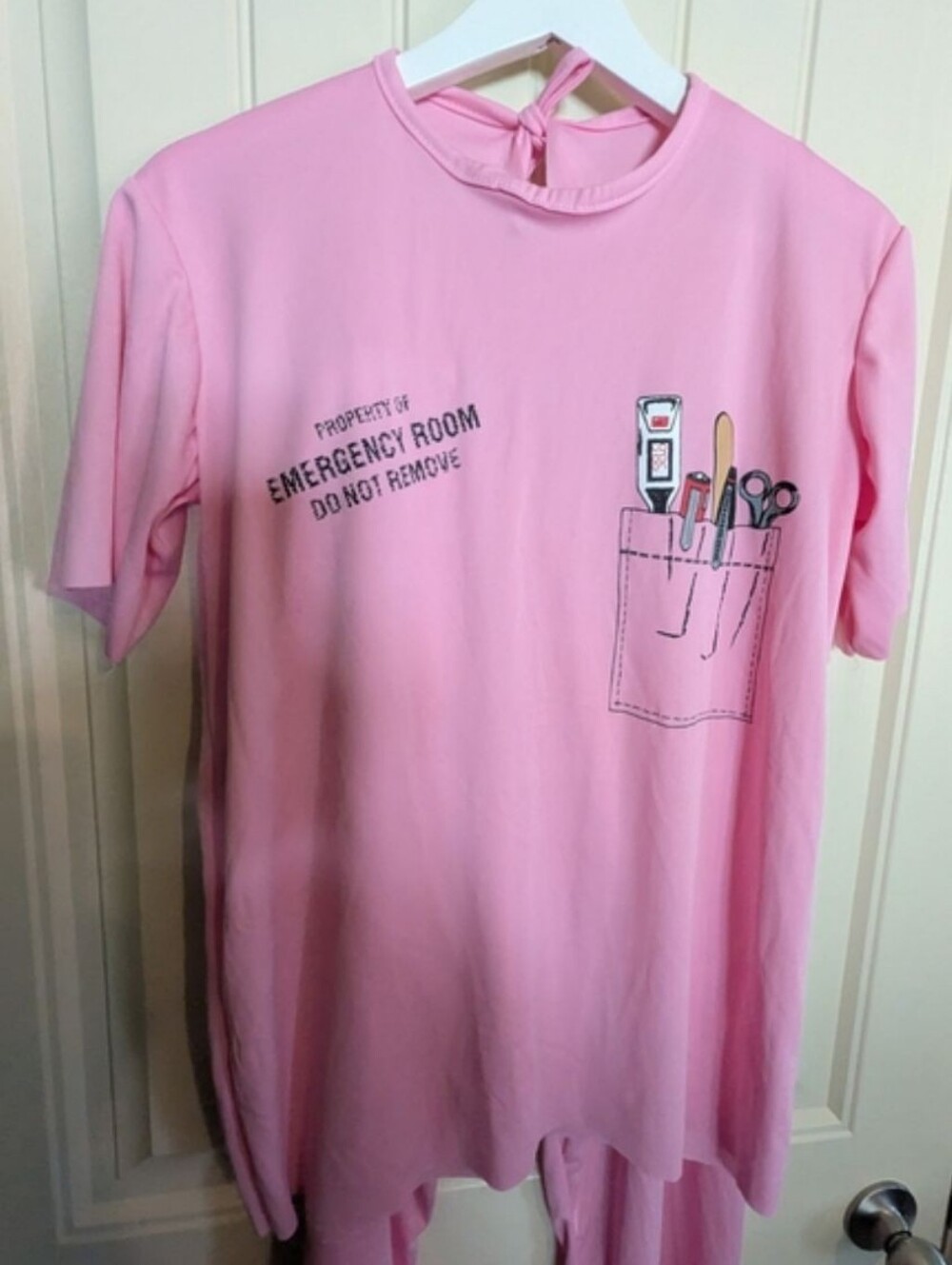 NWOT Rubies Pink Emergency Room Scrub Set Costume